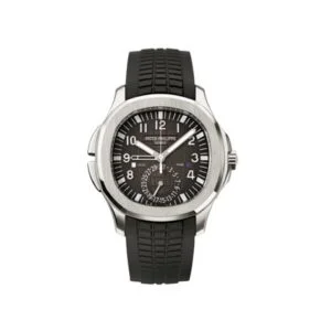 Patek Philippe Aquanaut Traveltime V6 Factory Swiss Movement black dial black rubber strap