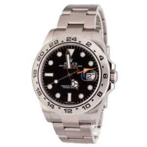 Rolex Explorer 2, steel, black dial