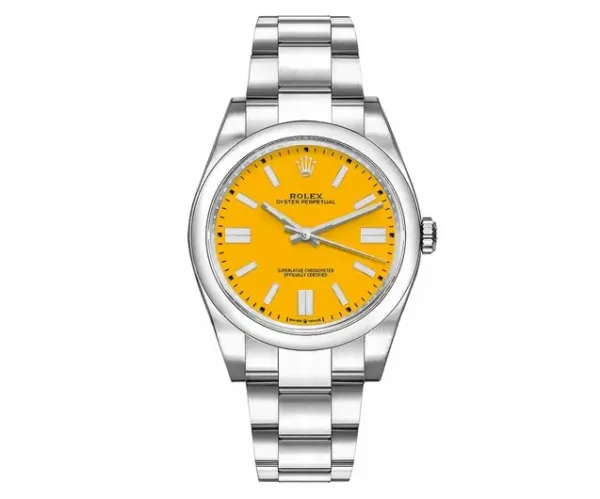 Rolex Oyster Perpetual yellow dial 36mm